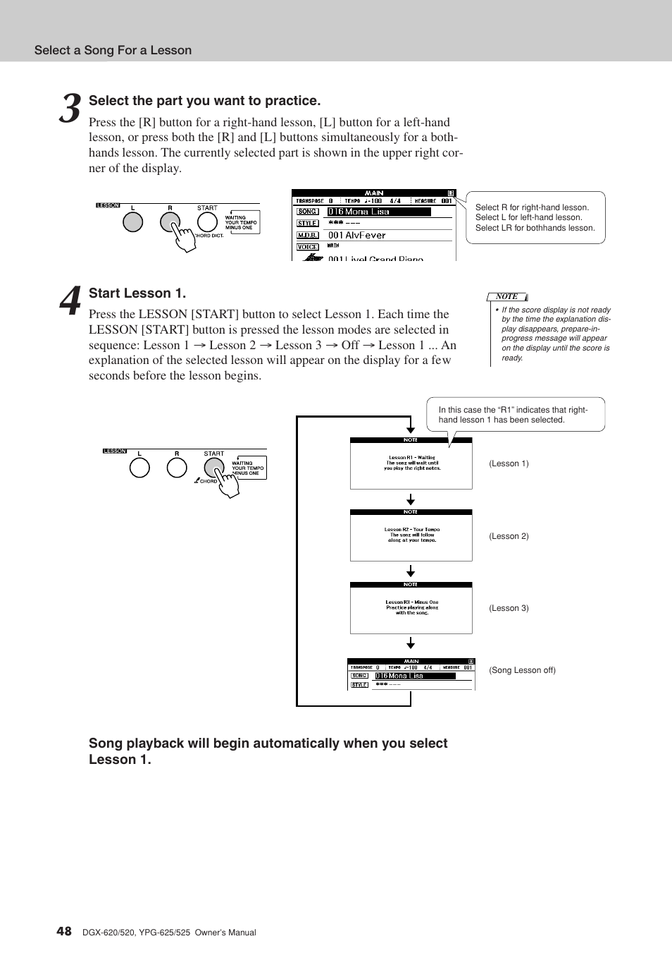 Yamaha DGX-520 User Manual | Page 48 / 142