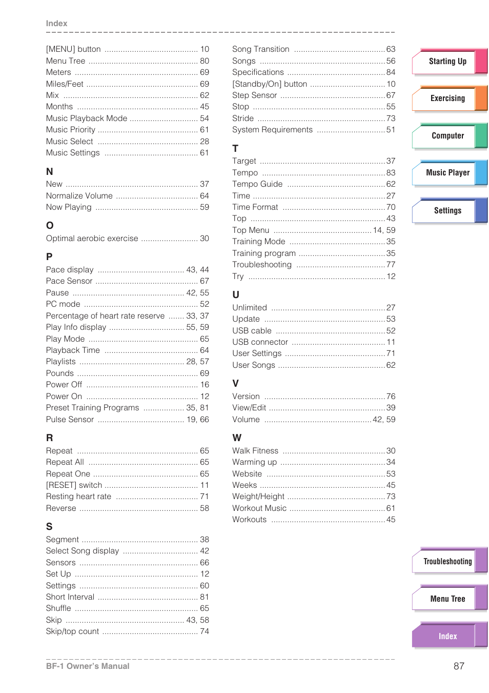 Yamaha BODiBEAT BF-1 User Manual | Page 87 / 88