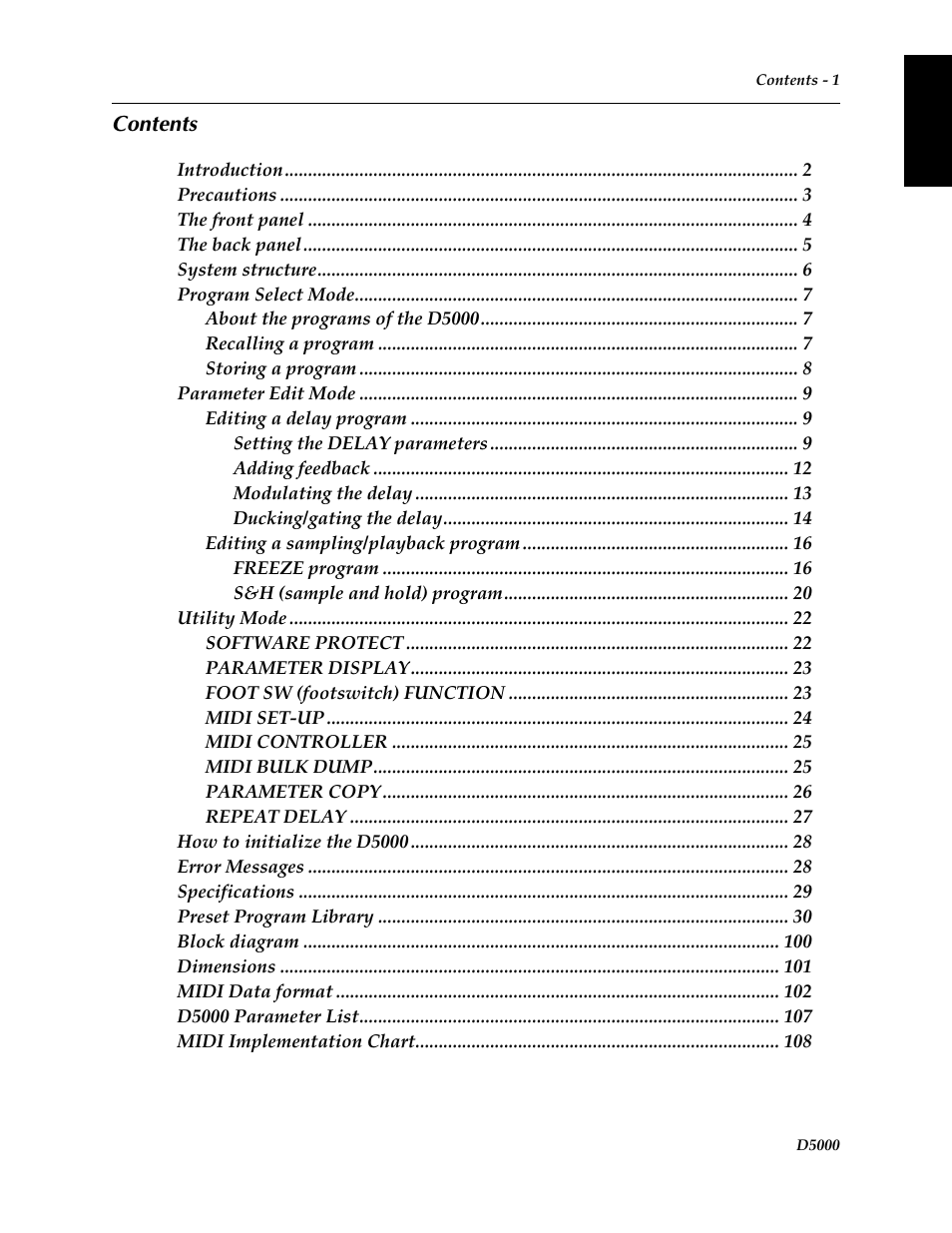 Yamaha D5000 User Manual | Page 3 / 42