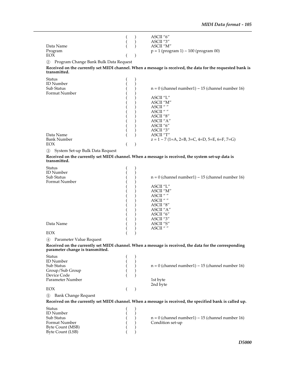 Yamaha D5000 User Manual | Page 38 / 42