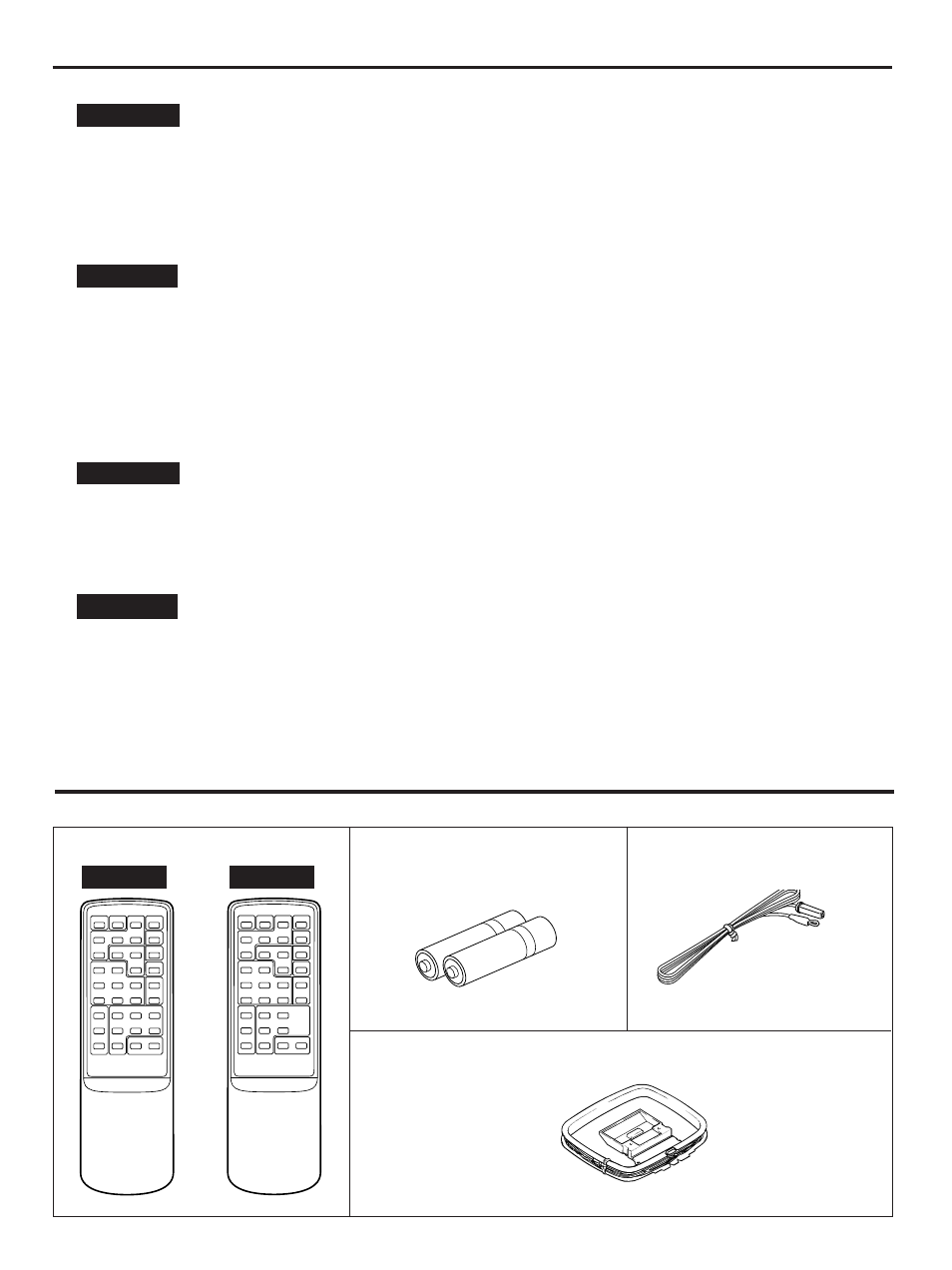 Features, Supplied accessories | Yamaha RX-V4/390 User Manual | Page 4 / 31