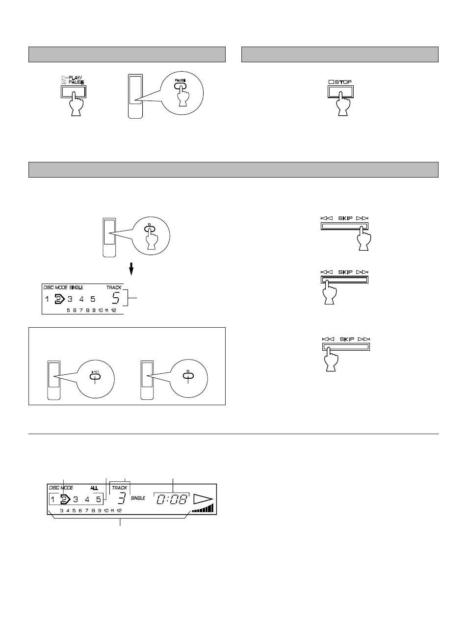 7to play a desired track on the disc | Yamaha CDC-625 User Manual | Page 7 / 15