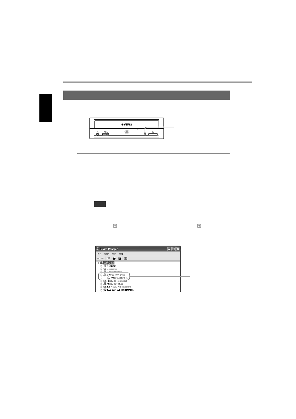 4 check recognition of the crw-f1 drive | Yamaha CD Recordable/Rewritable Drive CRW-F1-NB User Manual | Page 32 / 54