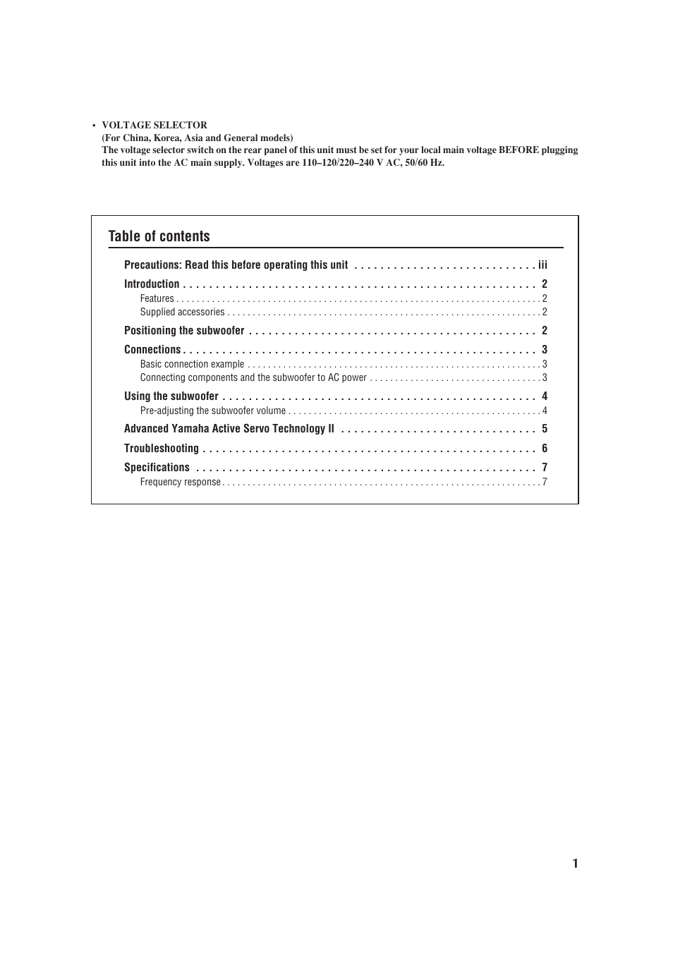 Yamaha YST-SW012 User Manual | Page 5 / 12