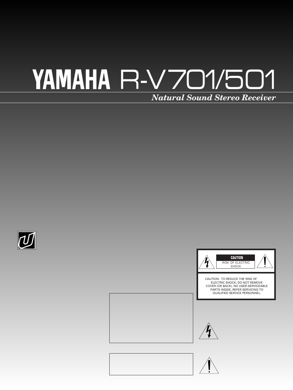 Yamaha R-V501 User Manual | 31 pages