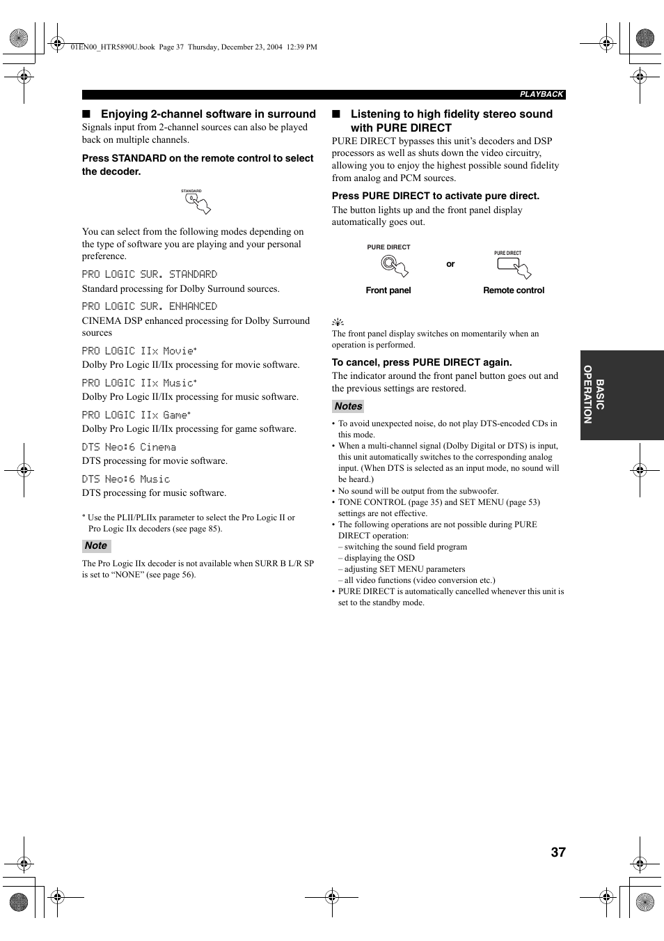Yamaha htr-5890 User Manual | Page 41 / 104