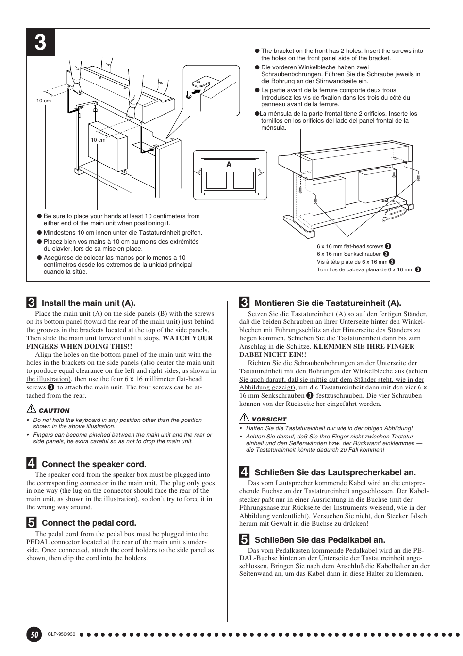 Yamaha Clavinova CLP-930 User Manual | Page 50 / 66