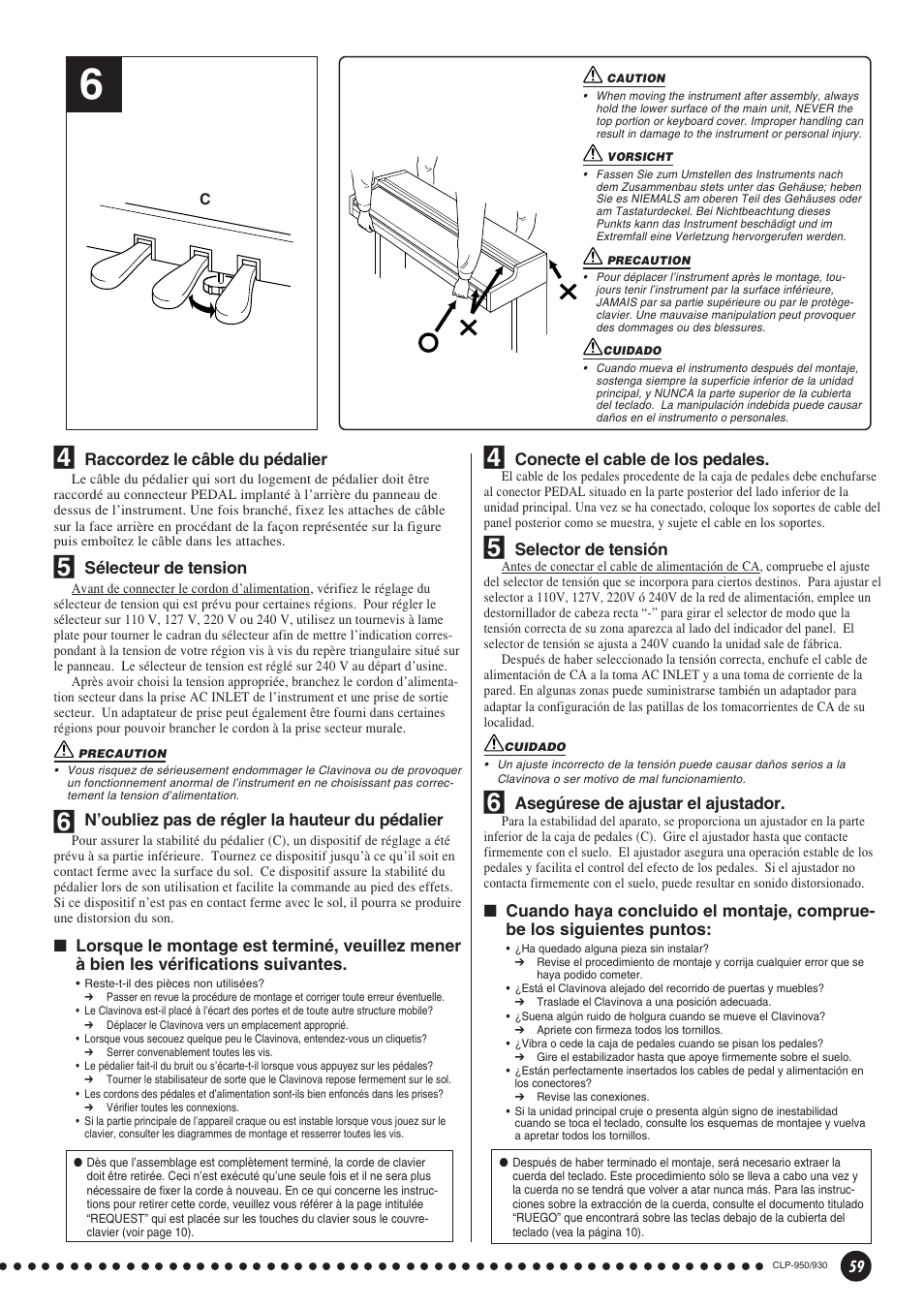 Yamaha Clavinova CLP-930 User Manual | Page 59 / 66