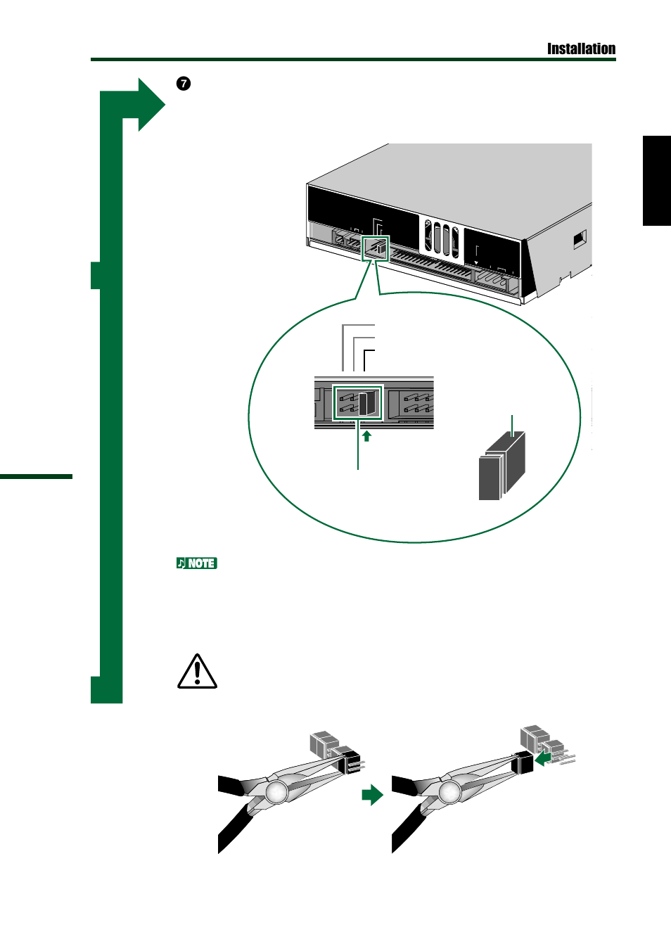 Rear panel, Installation 7, Set to master | R g l csel slave master, Jumper switches plastic shunt | Yamaha CD Recordable/Rewritable Drive CRW8824E-NB User Manual | Page 22 / 45