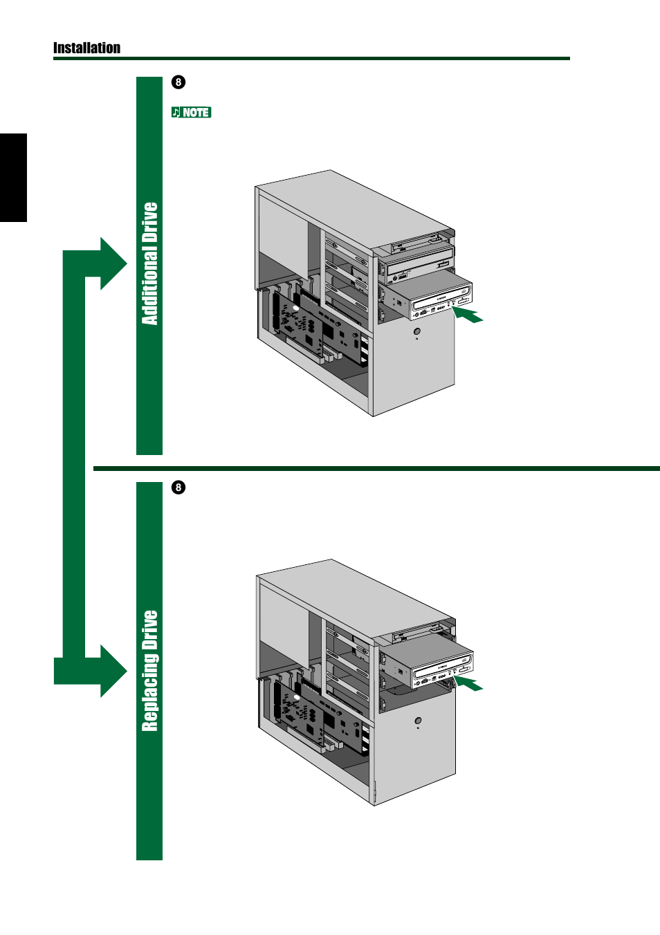 Additional drive replacing drive | Yamaha CD Recordable/Rewritable Drive CRW8824E-NB User Manual | Page 23 / 45