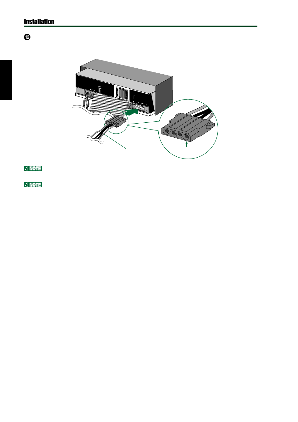 Installation, Top bottom 4-pin power cable | Yamaha CD Recordable/Rewritable Drive CRW8824E-NB User Manual | Page 27 / 45