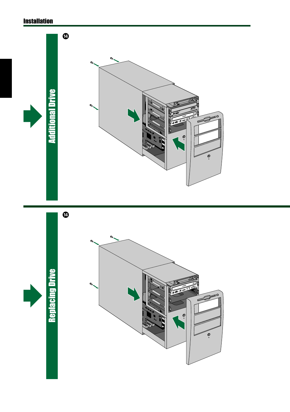 Additional drive replacing drive | Yamaha CD Recordable/Rewritable Drive CRW8824E-NB User Manual | Page 29 / 45