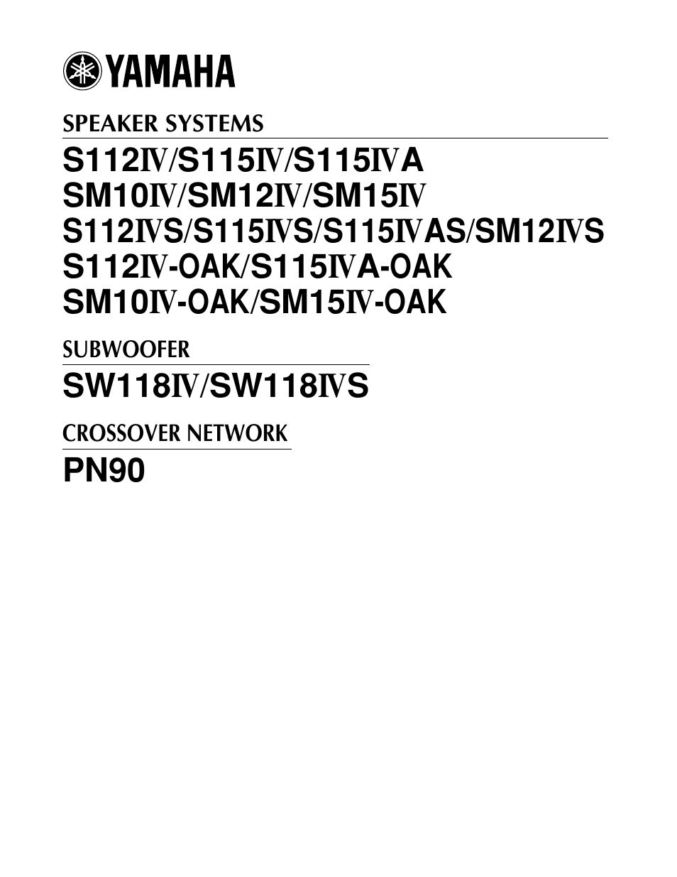Yamaha SW118IVS User Manual | Page 28 / 36