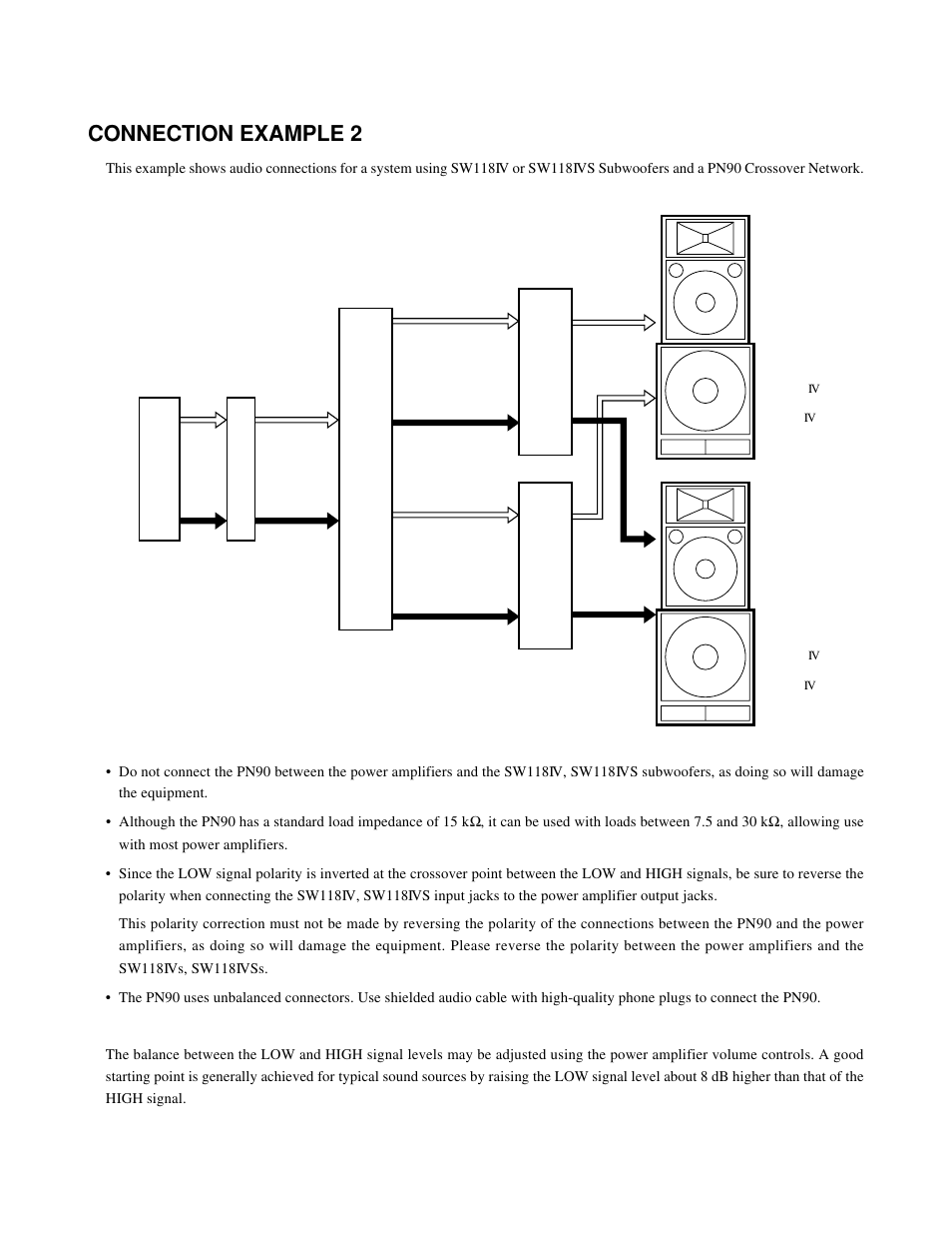 Connection example 2 | Yamaha SW118IVS User Manual | Page 5 / 36