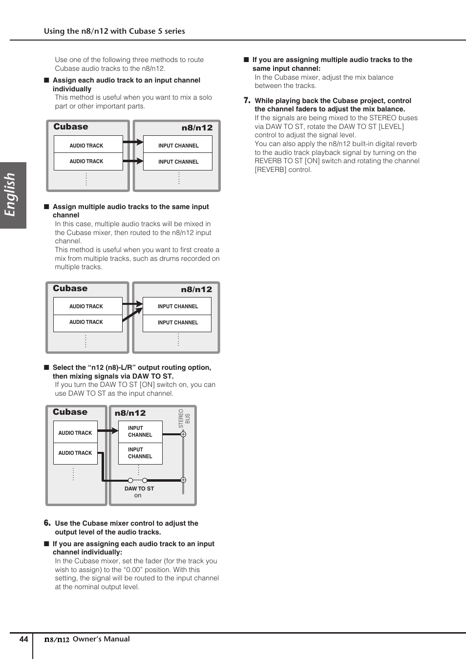 English | Yamaha DIGITAL MIXING STUDIO N8 User Manual | Page 44 / 66
