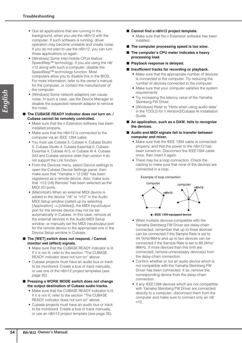 English | Yamaha DIGITAL MIXING STUDIO N8 User Manual | Page 54 / 66