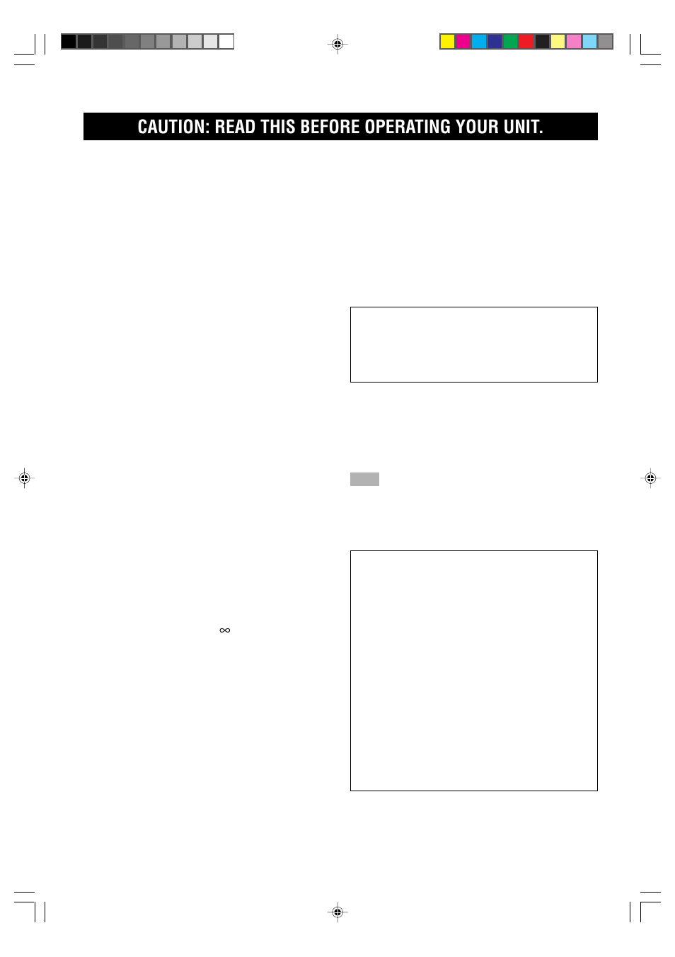 English, Caution, Caution: read this before operating your unit | For u.k. customers, Special instructions for u.k. model | Yamaha HTR-5230RDS User Manual | Page 2 / 50