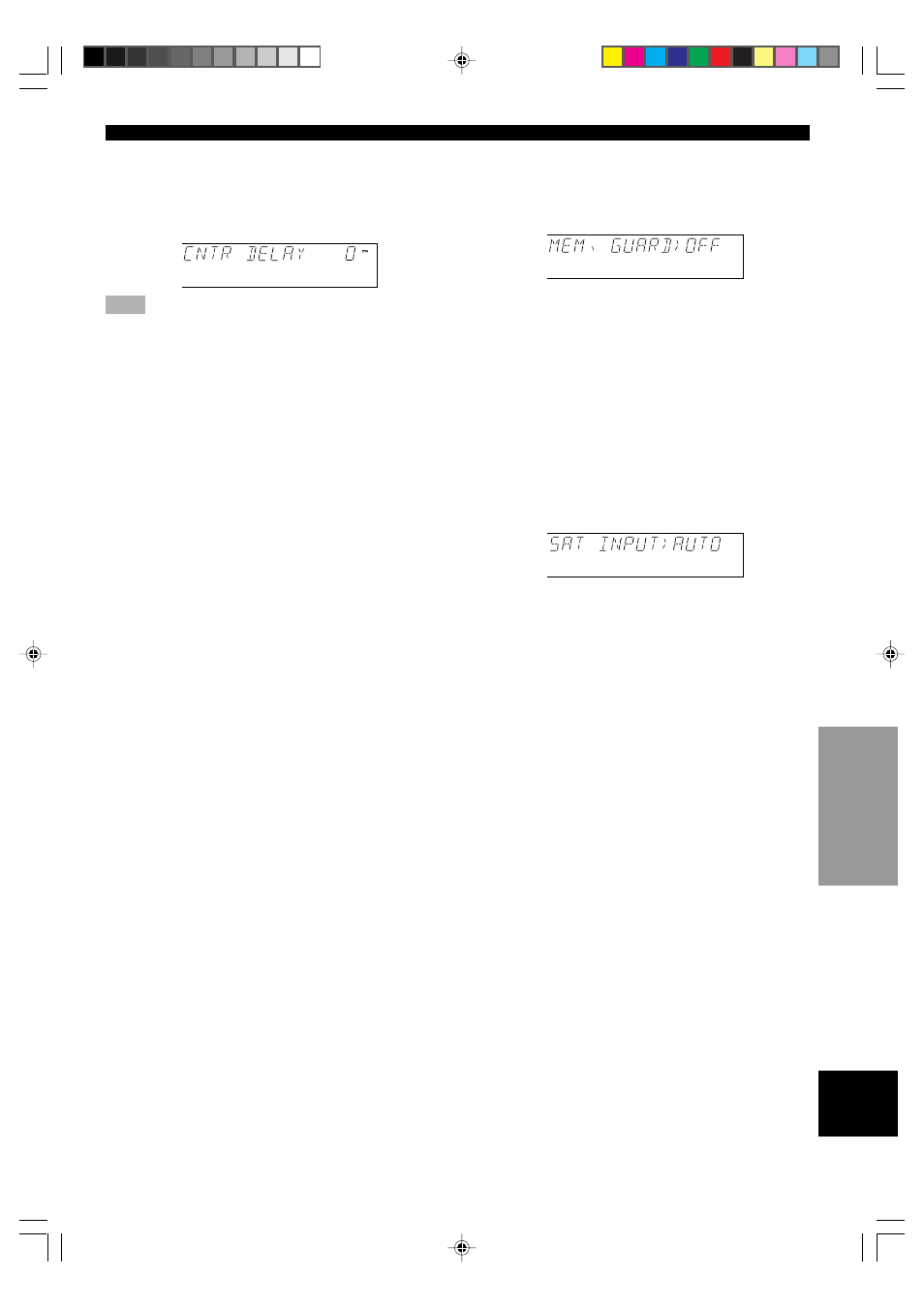 Mem. guard (locking the settings) | Yamaha HTR-5230RDS User Manual | Page 39 / 50