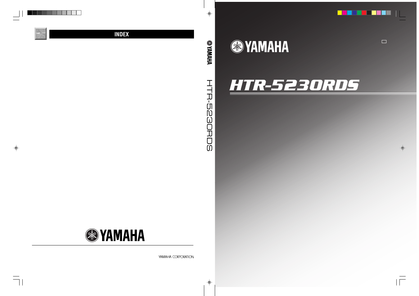 Htr-5230rds, Index, Natural sound av receiver ampli-tuner audio-vidéo | Yamaha HTR-5230RDS User Manual | Page 49 / 50