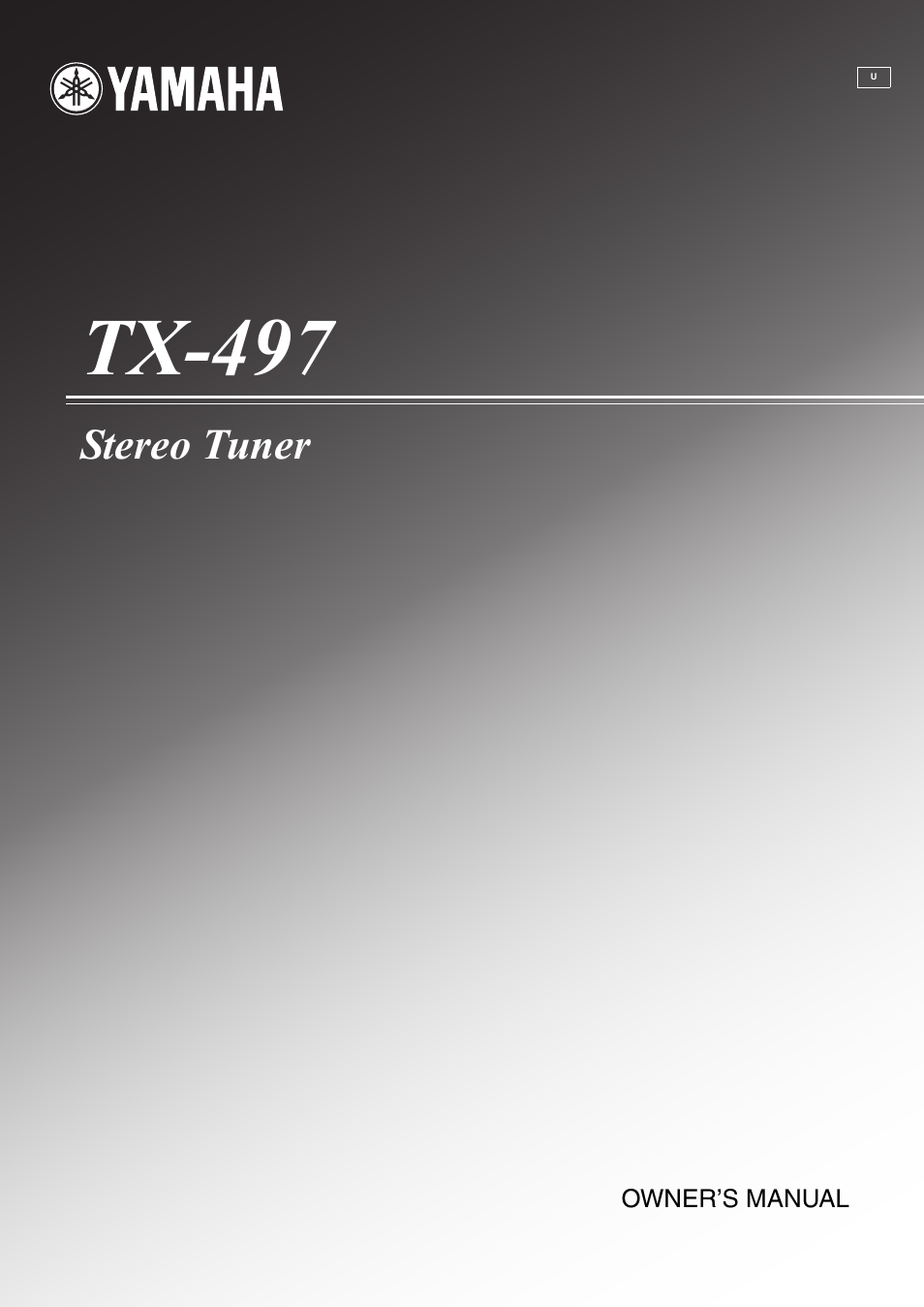 Yamaha TX-497 User Manual | 23 pages