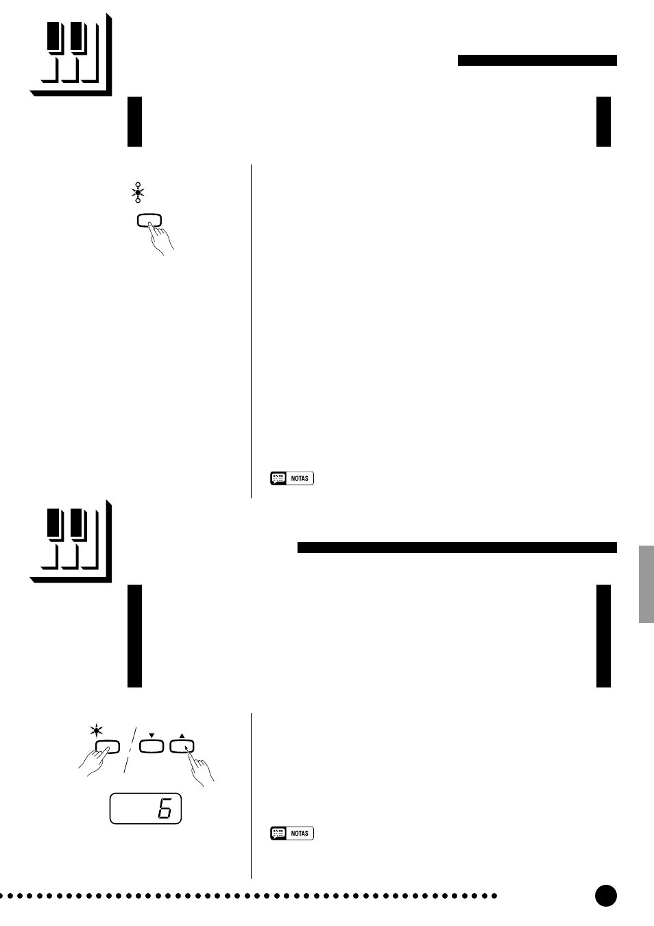 Sensibilidad a la pulsación, Transposición | Yamaha CLP-820S User Manual | Page 21 / 72
