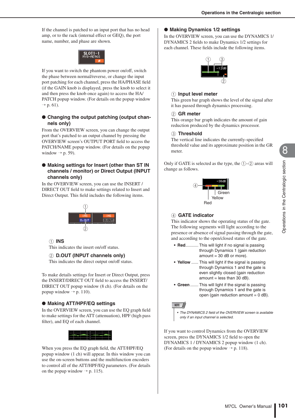 Yamaha M7CL-32 User Manual | Page 101 / 312