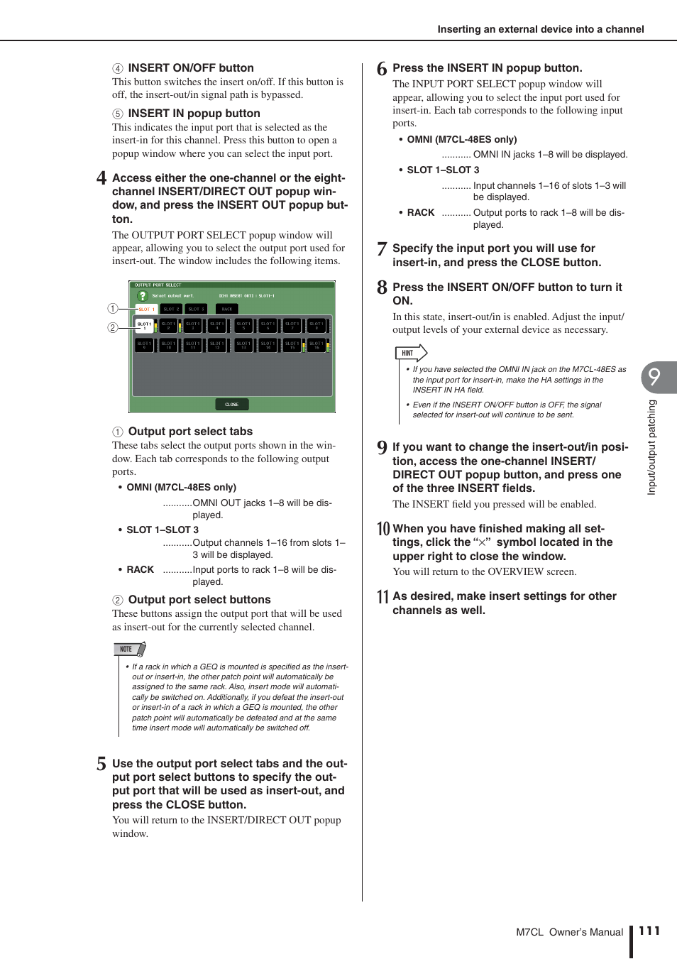 Yamaha M7CL-32 User Manual | Page 111 / 312