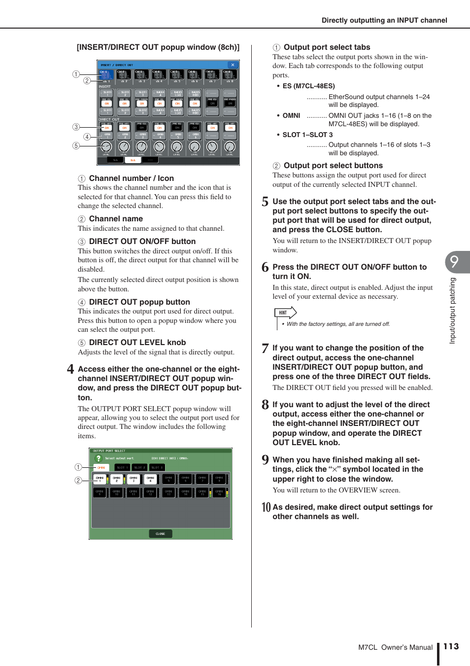 Yamaha M7CL-32 User Manual | Page 113 / 312