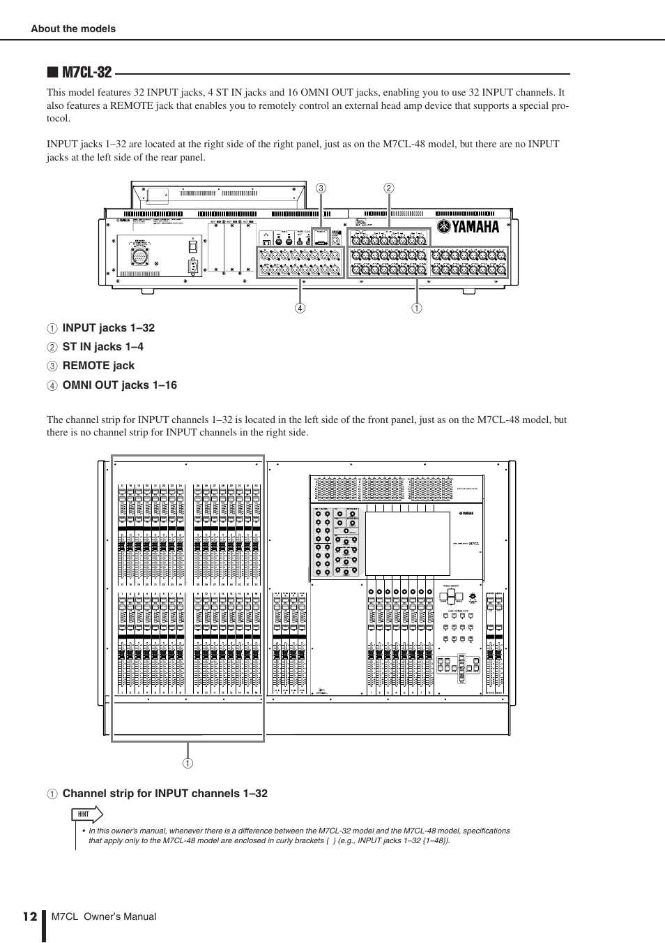 M7cl-32 | Yamaha M7CL-32 User Manual | Page 12 / 312