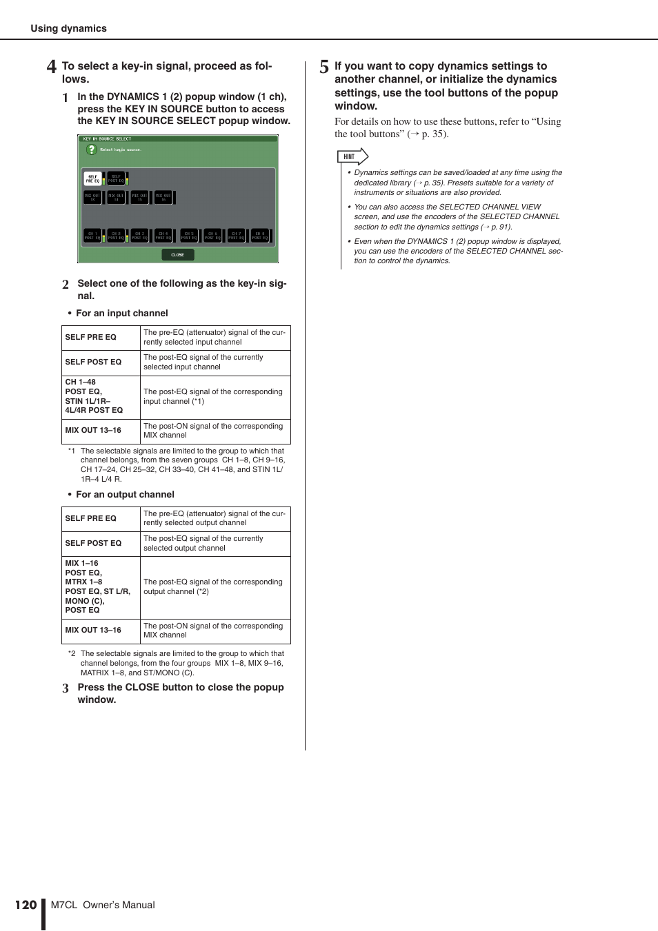 Yamaha M7CL-32 User Manual | Page 120 / 312