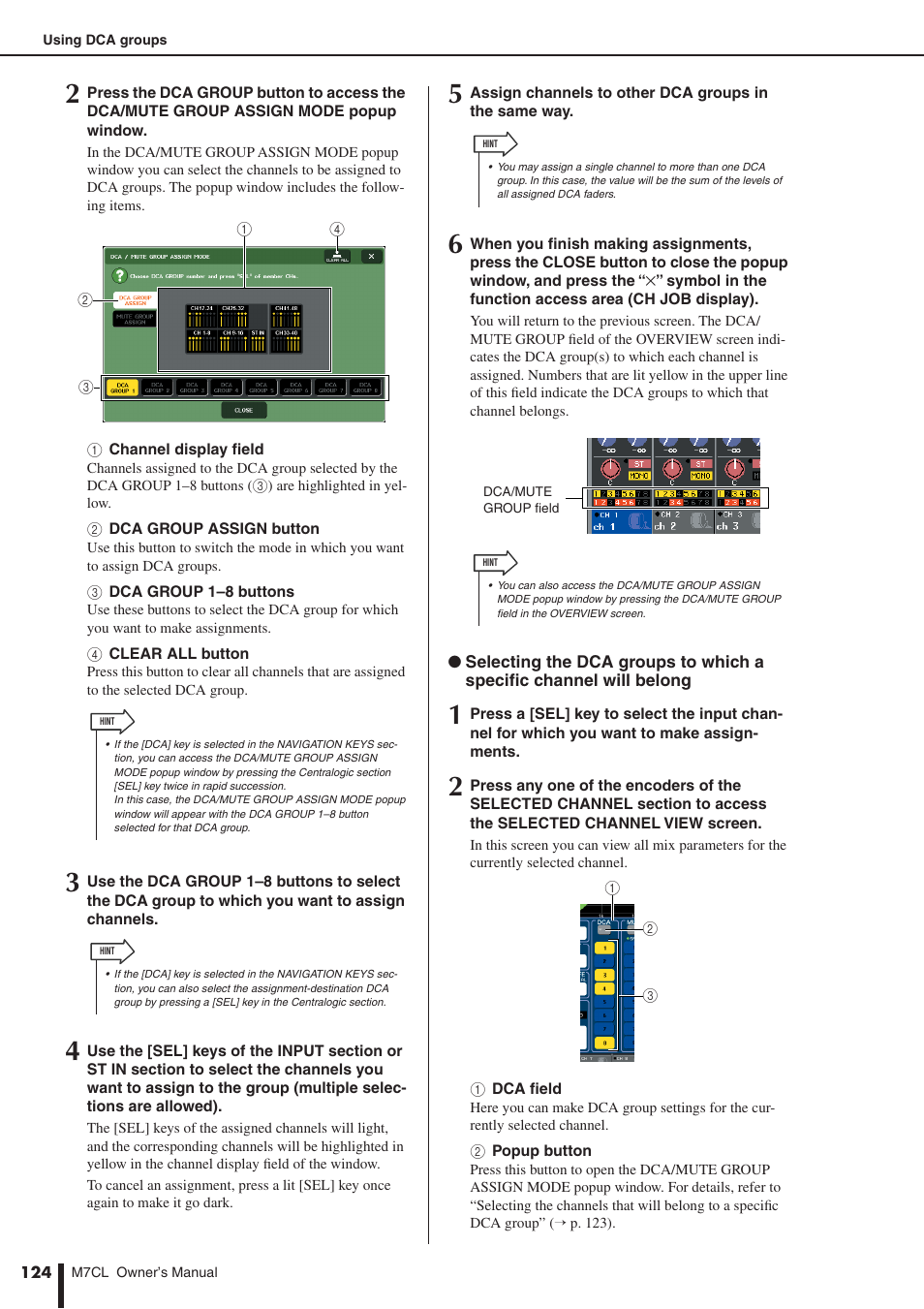 P. 124) | Yamaha M7CL-32 User Manual | Page 124 / 312