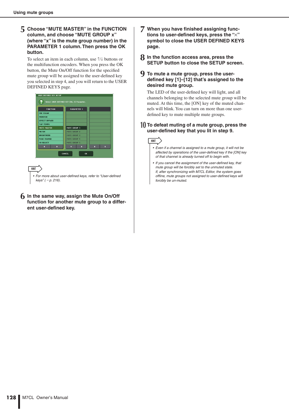 Yamaha M7CL-32 User Manual | Page 128 / 312