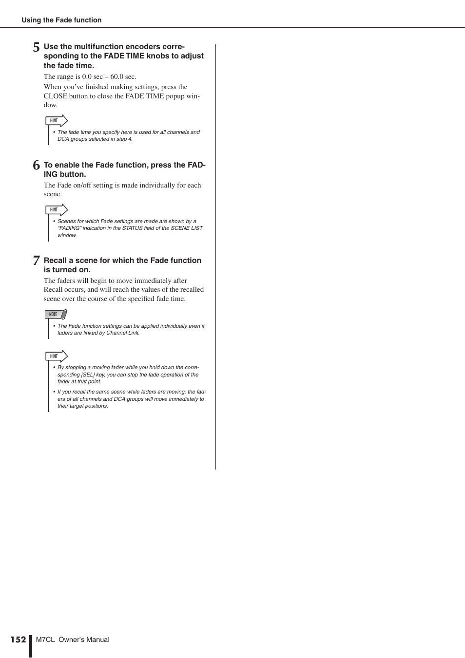 Yamaha M7CL-32 User Manual | Page 152 / 312