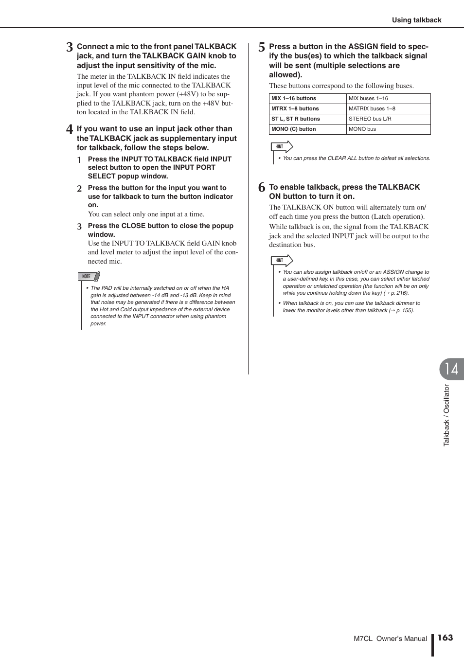 Yamaha M7CL-32 User Manual | Page 163 / 312