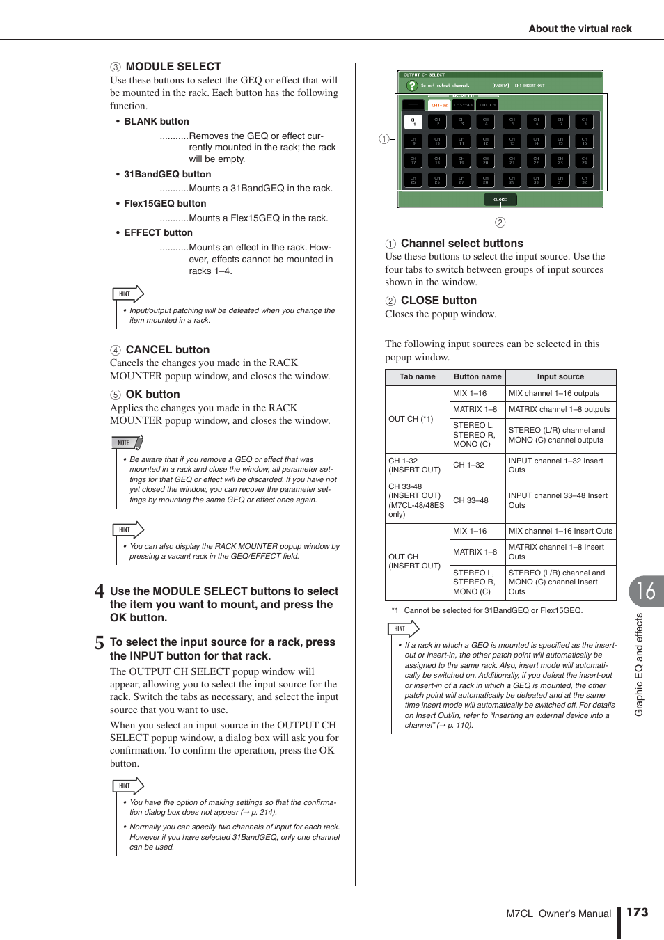 Yamaha M7CL-32 User Manual | Page 173 / 312