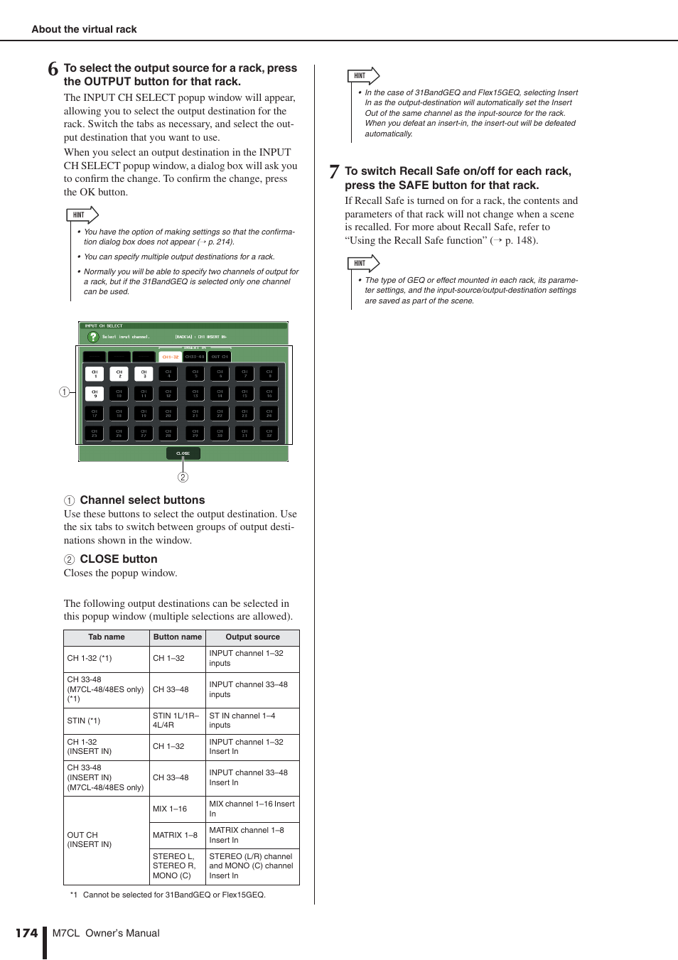 Yamaha M7CL-32 User Manual | Page 174 / 312