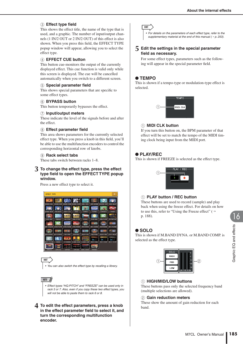 Yamaha M7CL-32 User Manual | Page 185 / 312