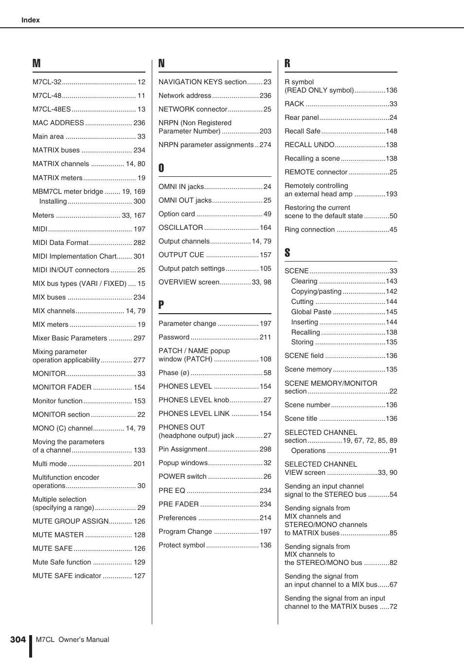 Yamaha M7CL-32 User Manual | Page 304 / 312