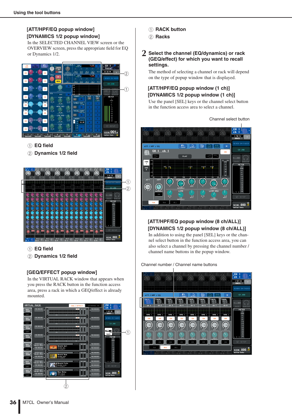 Yamaha M7CL-32 User Manual | Page 36 / 312