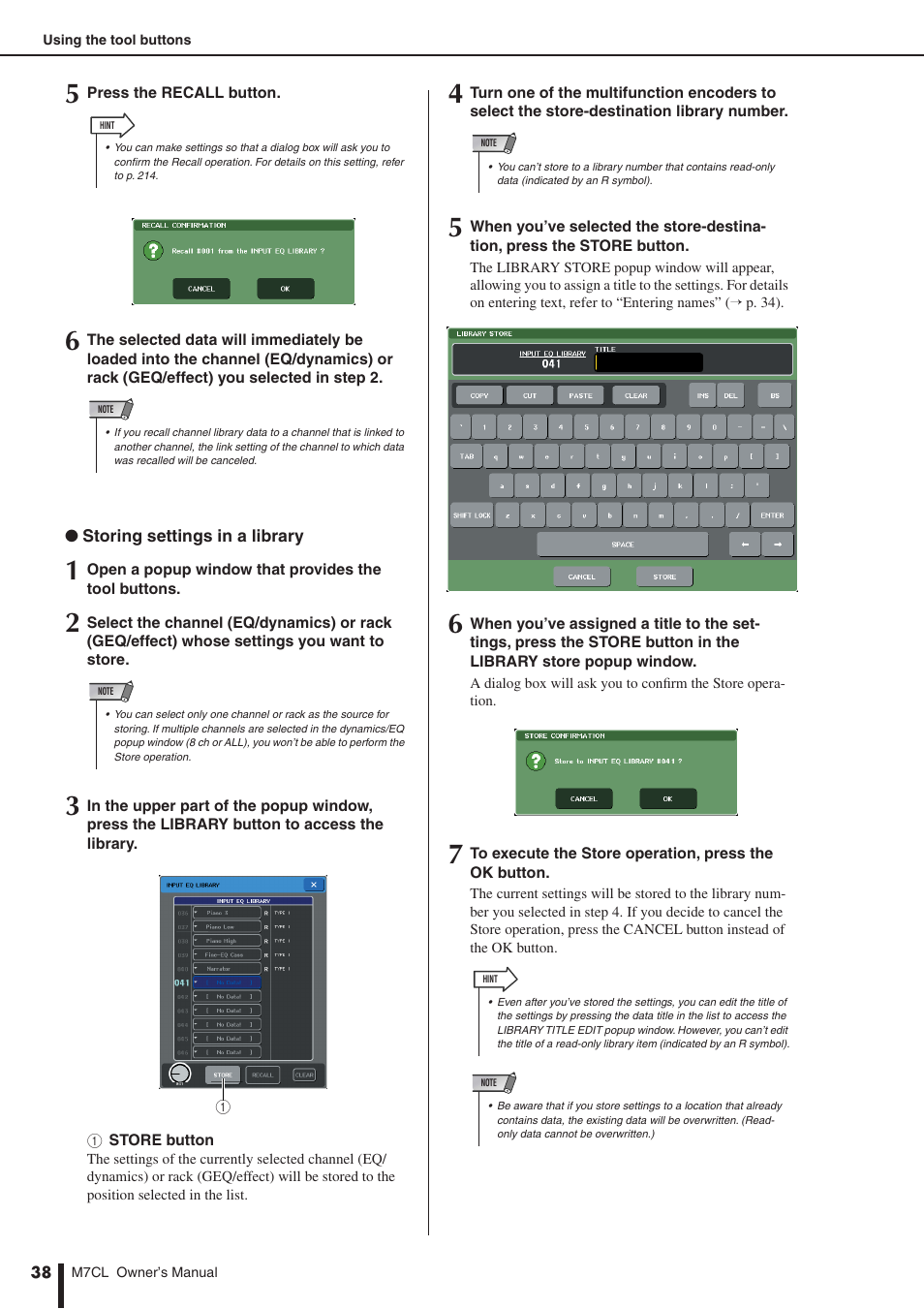Yamaha M7CL-32 User Manual | Page 38 / 312