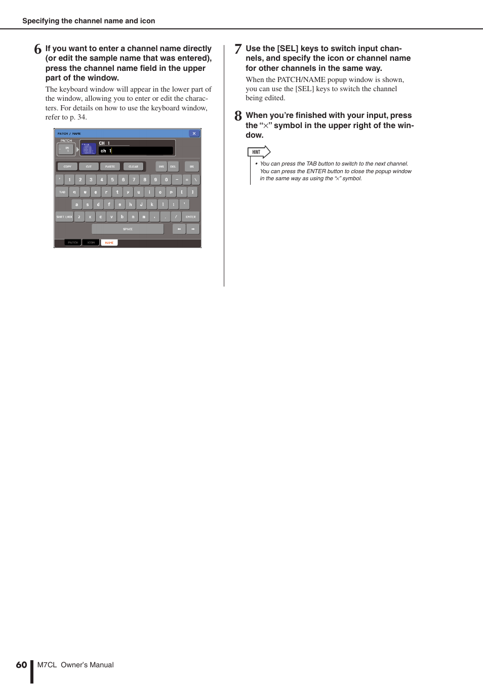 Yamaha M7CL-32 User Manual | Page 60 / 312