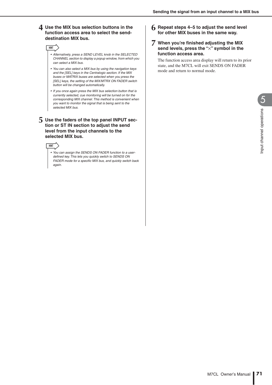 Yamaha M7CL-32 User Manual | Page 71 / 312