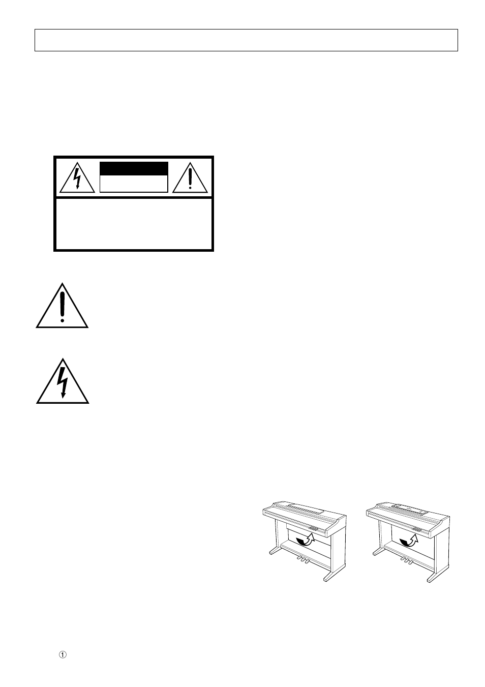 Caution | Yamaha CLP-411 User Manual | Page 2 / 56