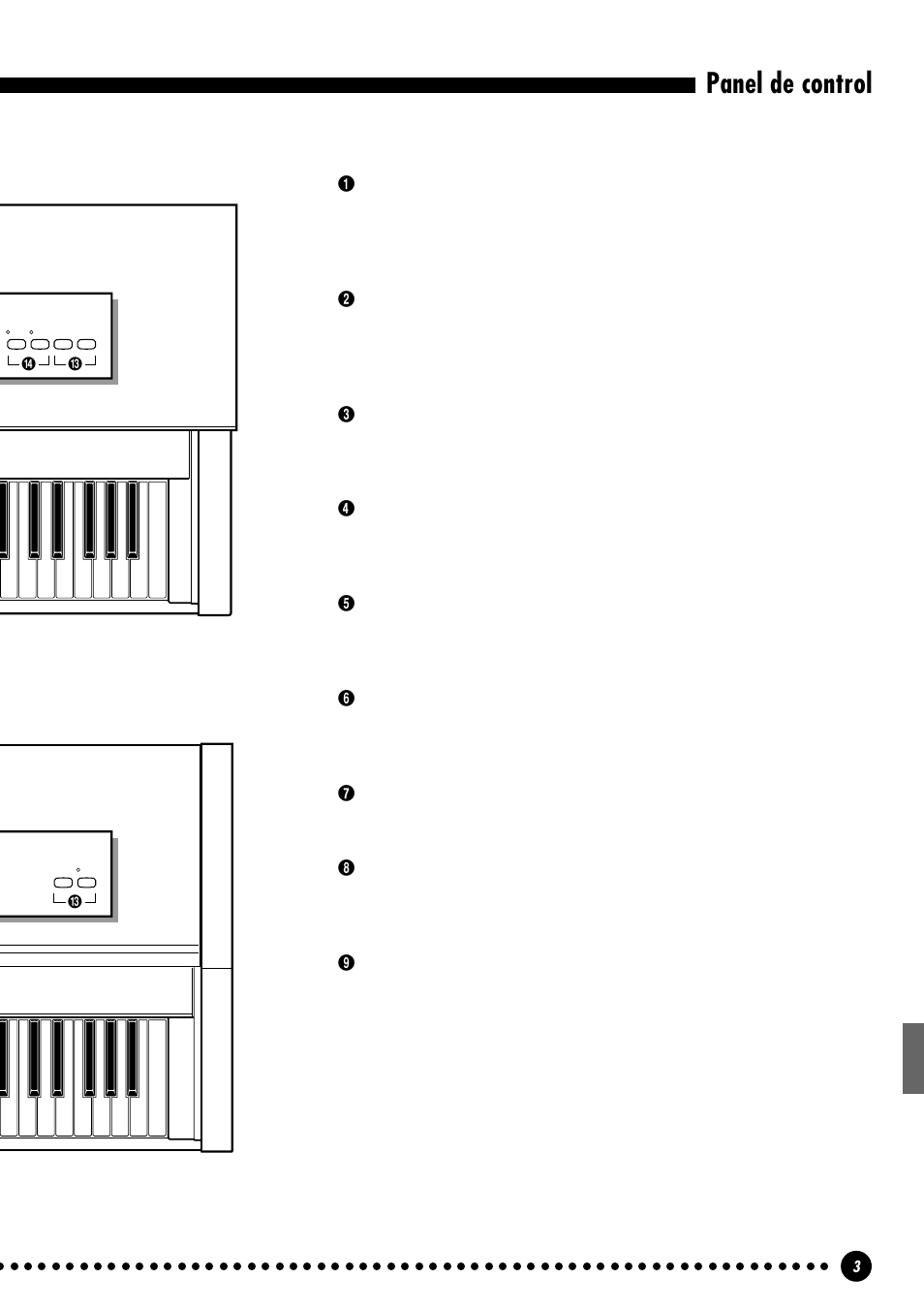 Panel de control | Yamaha CLP-411 User Manual | Page 6 / 56