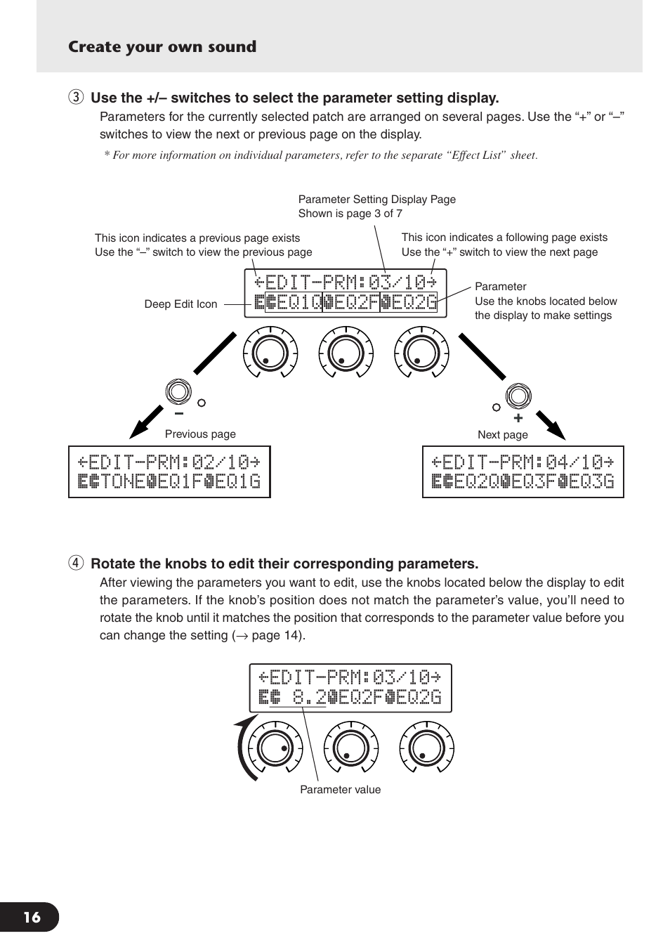 Yamaha Magicstomp BASS EFFECTS PROCESSOR User Manual | Page 16 / 35