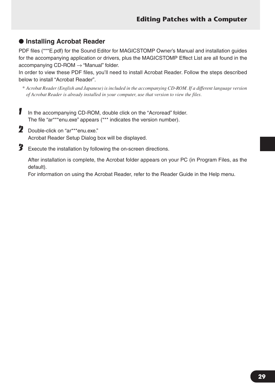 Yamaha Magicstomp BASS EFFECTS PROCESSOR User Manual | Page 29 / 35