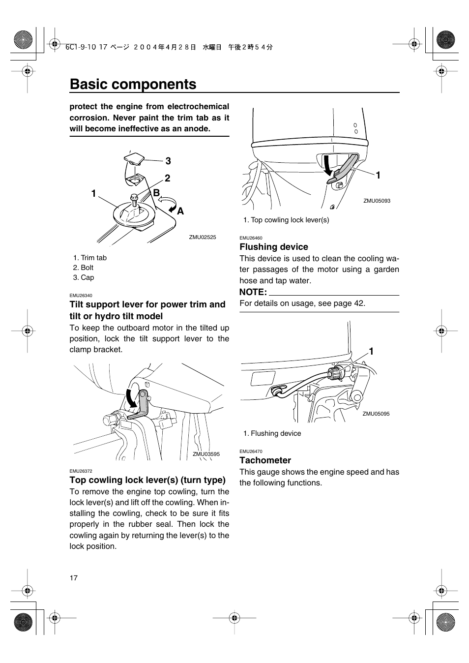 Basic components | Yamaha T50D User Manual | Page 22 / 79