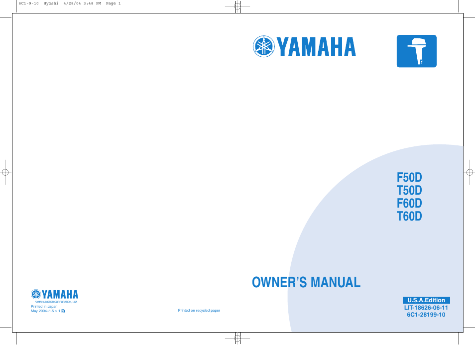 Owner’s manual | Yamaha T50D User Manual | Page 77 / 79