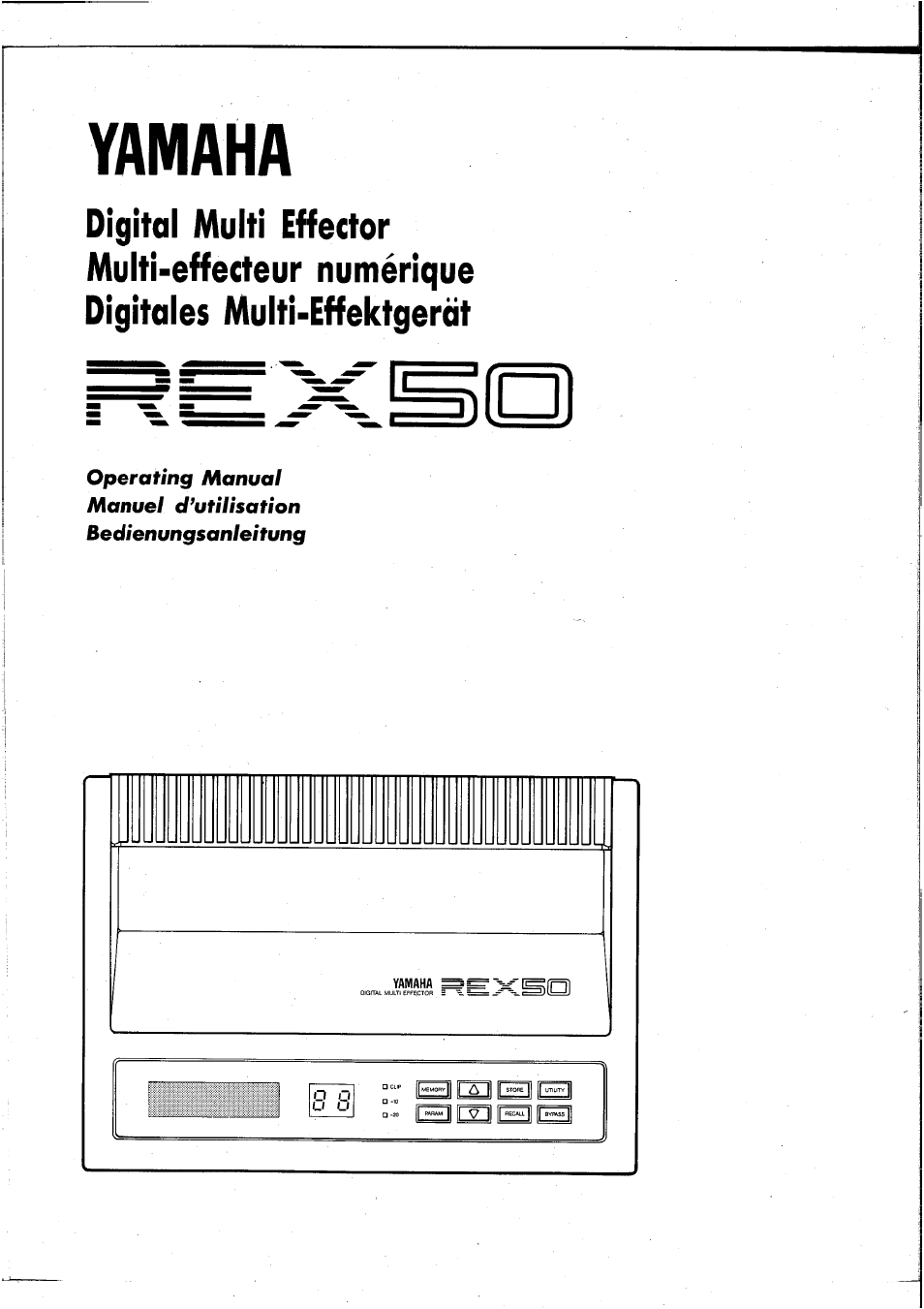 Yamaha REX50 User Manual | 115 pages