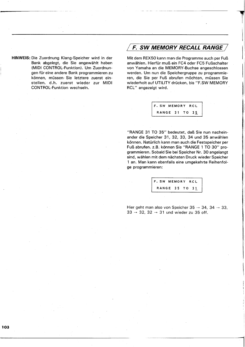 Yamaha REX50 User Manual | Page 104 / 115